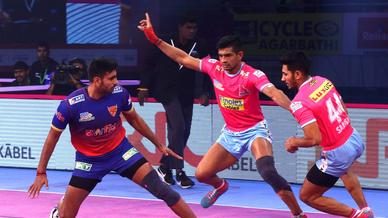 Match 121: Jaipur Pink Panthers vs Dabang Delhi K.C. Match 121: Jaipur Pink Panthers vs Dabang Delhi K.C.