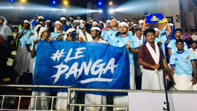 Thalaiva Padai show their support for Tamil Thalaivas Thalaiva Padai show their support for Tamil Thalaivas