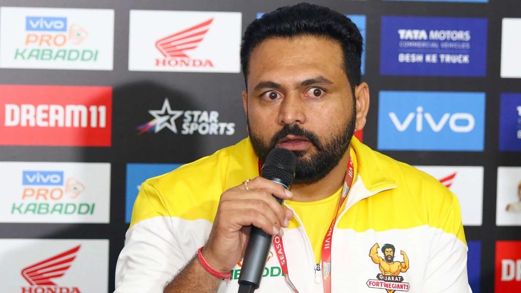 Gujarat Fortunegiants coach Manpreet Singh after the win over U.P. Yoddha.