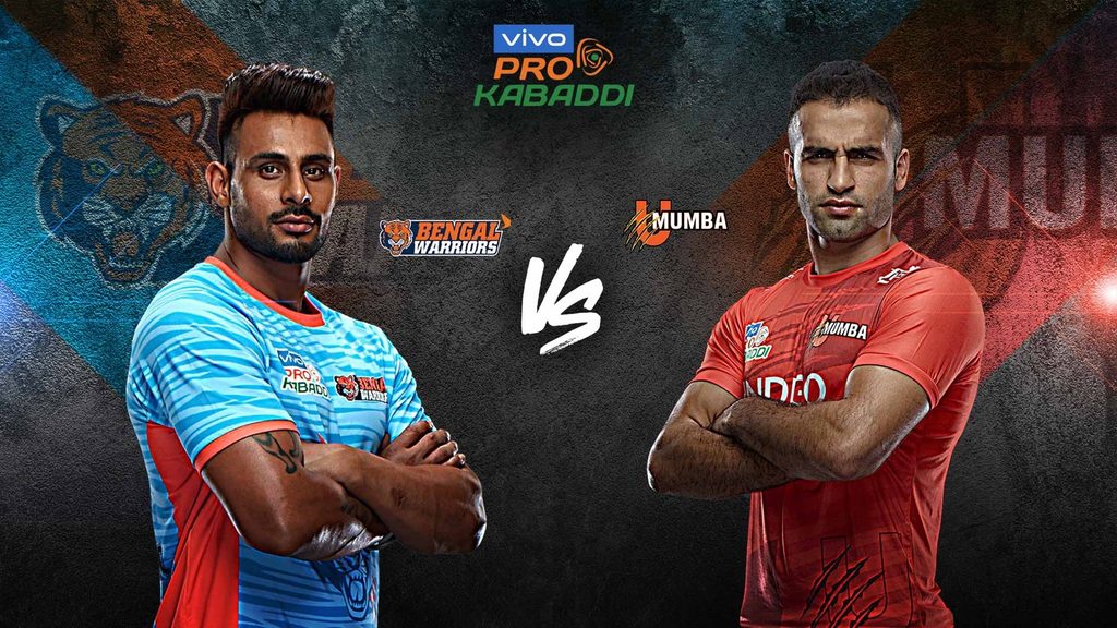 Bengal Warriors host U Mumba in Match 85 of vivo Pro Kabaddi Season 7.