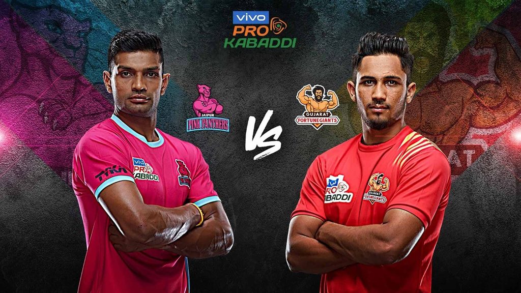 Jaipur Pink Panthers will host Gujarat Fortunegiants in Match 100 of vivo Pro Kabaddi Season 7.