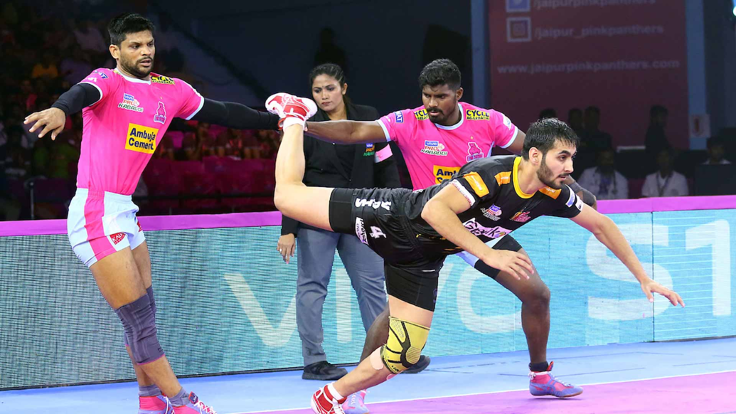 Match 110: Jaipur Pink Panthers vs Telugu Titans Match 110: Jaipur Pink Panthers vs Telugu Titans