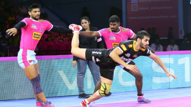 Match 110: Jaipur Pink Panthers vs Telugu Titans Match 110: Jaipur Pink Panthers vs Telugu Titans