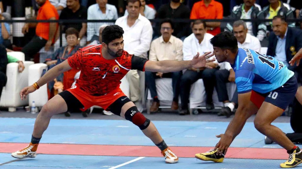 Haryana's Pardeep Narwal managed only 5 points against Tamil Nadu in the 67th Senior National Kabaddi Championship.
