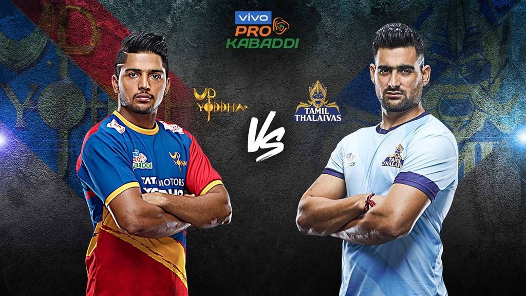 U. P. Yoddha face Tamil Thalaivas in Match 101 of vivo Pro Kabaddi Season 7.