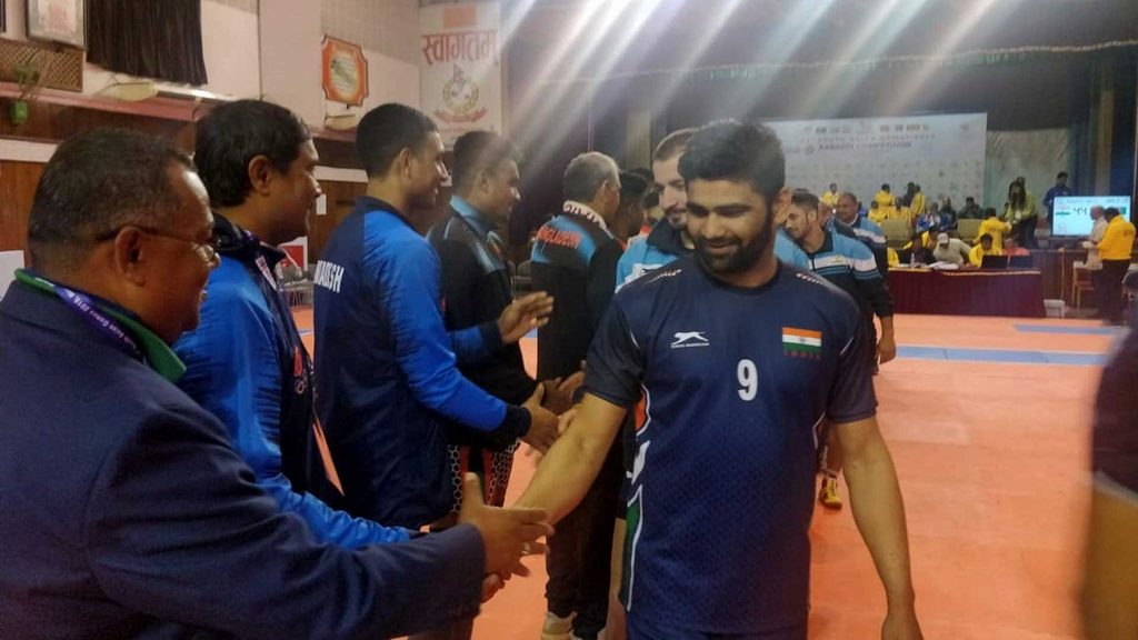 Pardeep Narwal starred for the India kabaddi team in the South Asian Games 2019 match against Bangladesh.