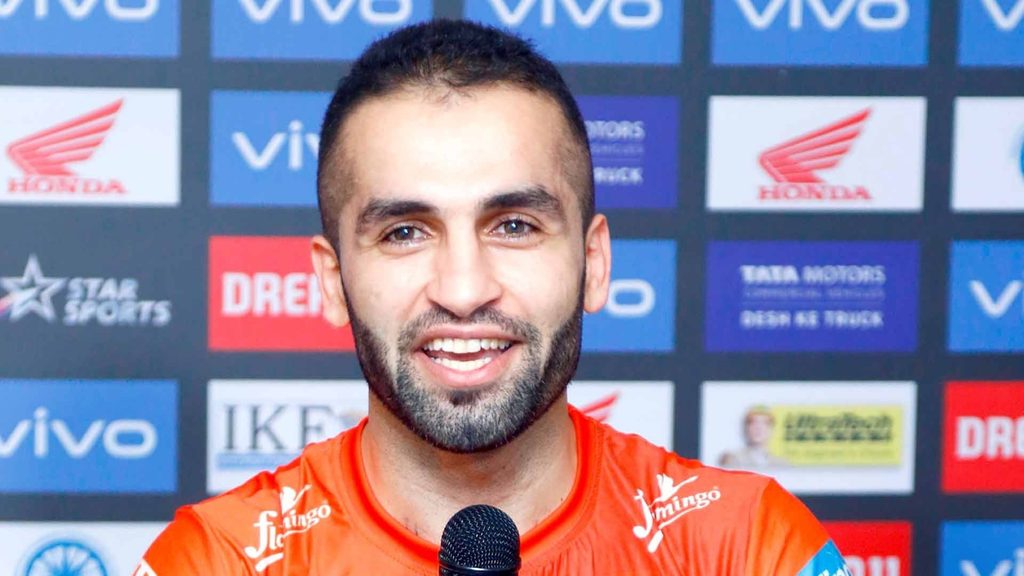 U Mumba skipper Fazel Atrachali was all-smiles at the post-match press conference.