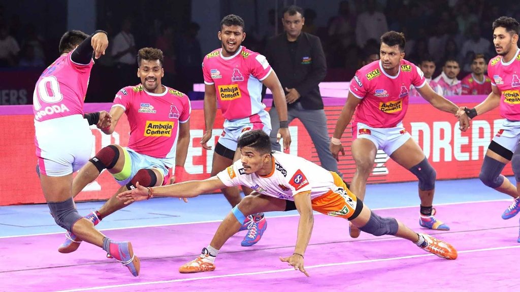 Pankaj Mohite finished as the highest scorer of the match with 12 raid points.