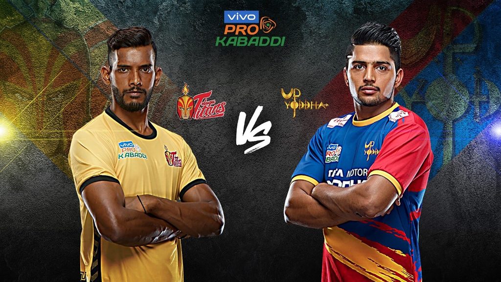Telugu Titans take on U.P. Yoddha in Match 21 of VIVO Pro Kabaddi Season 7.